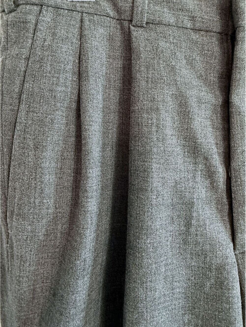 Vintage Lands' End Men's 32x34 Gray Wool Pleated Dress Pants Made USA - Picture 4 of 7